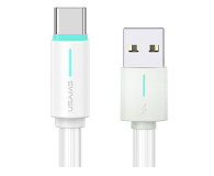 USAMS Kabel USB-C 3A YU Series 1m USB-C/USB-A biały - 1569086 - zdjęcie 1